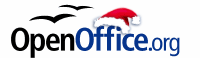Logo with red cap (Santa Claus)