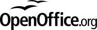 Main OpenOffice.org logo (without version designation) for black/white reproduction