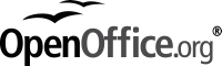 OpenOffice.org logo with trademark symbol for greyscale reproduction