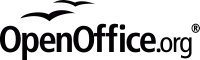 OpenOffice.org logo with main_tmitioner for black/white reproduction