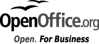 OpenOffice.org logo with positioner for greyscale reproduction