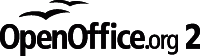 Version specific OpenOffice.org logo for black/white reproduction