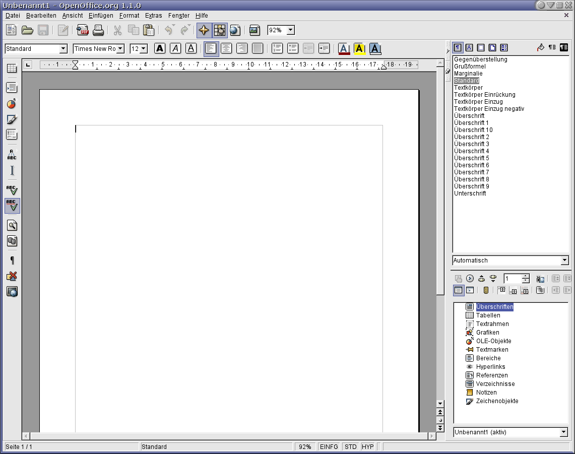 Openoffice linux