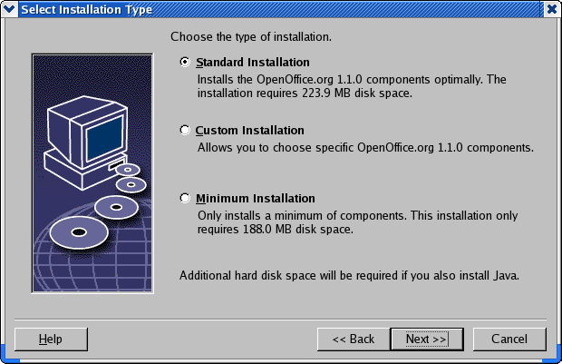 Installation Type Dialog