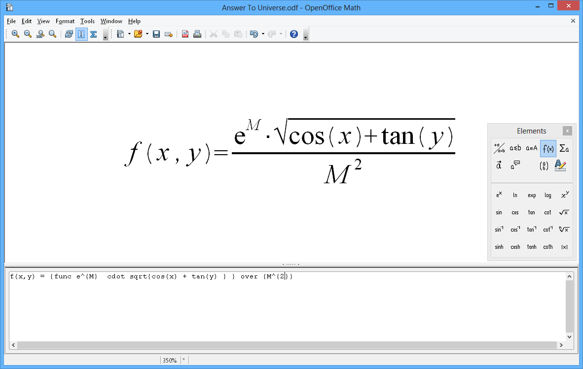 Apache OpenOffice Math